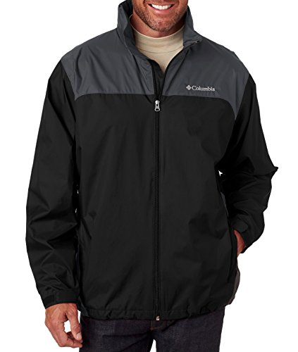 Columbia Men's Big & Tall Glennaker Lake Packable Rain Jacket (Black/Grill, XXXL)3