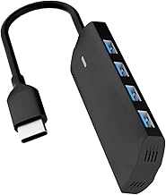 USB C HUB, 4-Port USB 3.0 Hub, USB C Multi-Port Adapter for MacBook Pro/Air,iPad Pro,Laptop,Windows PC, Flash Drive, Mobile HDD(0.5FT/0.15M)