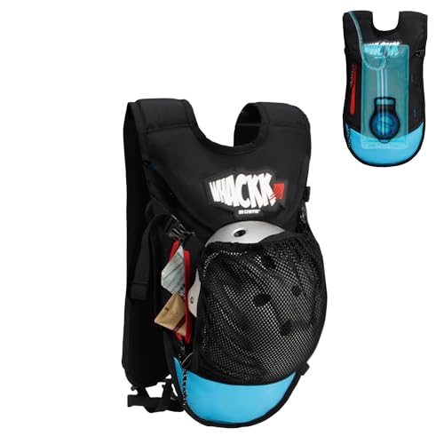 Image of Whackk Aero Blue 5L Cycling Running Bag |Helmet Ball Holder | Unisex Camping & Hiking | 2L Hydration Pouch Compartment Connecting Water ducts Pockets |Exercise & Fitness|Motorcycle Trekking Outdoor