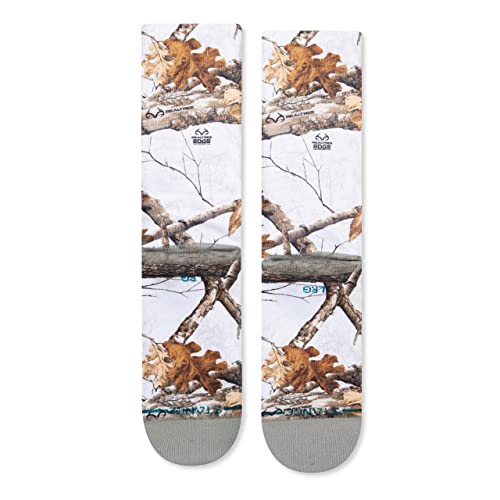 Stance Men's Edge Crew Socks (Large, White)3