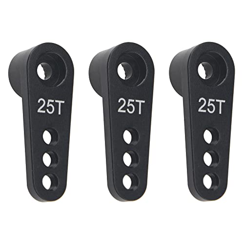 3Pcs ShareGoo Metal 25T Servo Horn 25 Teeth Steering Arm Compatible with Futaba Savox Power HD HSP...