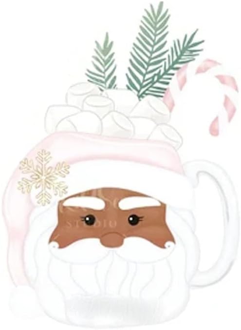 Miniatura 5 de Taza de té de Navidad, troqueles de metal de Papá Noel, troqueles de corte de taza de té de Navidad, plantillas de grabado en relieve, tarjetas de