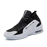  LFEU Trend Men Basketball Schuhe Luftpolster Dämpfung Feine Textur Atmungsaktives, weiches Futter Strapazierfähige, rutschfeste Outdoor-Turnschuhe