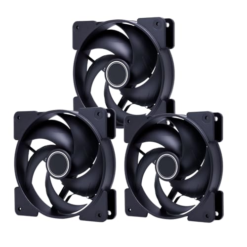 PC 120mm Case Fan, 4-pin PWM 2000RPM/58CFM Airflow, Low Noise Cooling Fans, Hydraulic HDB Bearing,...
