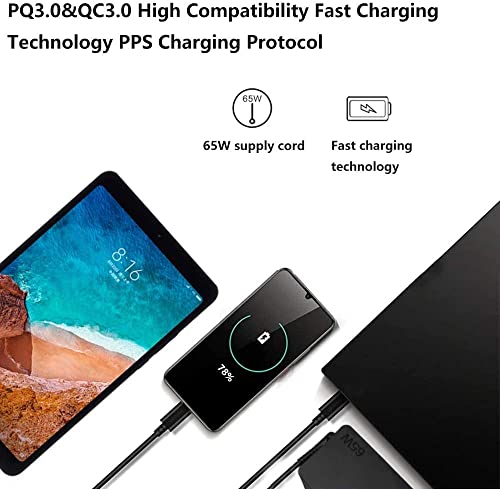 Universal Usb Type C 65W 45W Laptop Charger Compatible With Lenovo, Dell, Hp, Acer, Chromebook, Asus, Samsung, Sony Computer Charger Fast Charging Type C Ac Adapter Power Cord Supply #TOP1