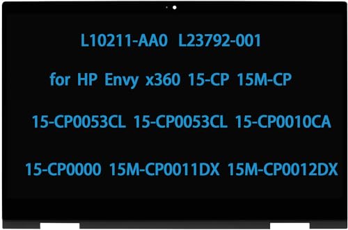 L23792-001 Screen Replacement for HP Envy X360 15-CP0053CL 15M-CP0011DX 15M-CP0012DX 15-CP 15M-CP 15Z-CP000 15.6