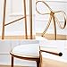 JHSLXD Bow Tie Makeup Chair Girl Bedroom Dressing Table Makeup Stool Gold Iron Art Dining Chair Bar Chair Metal High Stool Leisure Reading Chair Furniture,45CM