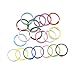 Anneaux de Livre, Anneaux de Livre Colorés, Anneaux de Livre en Métal, Anneaux de Reliure, Reliure Anneaux Métalliques, pour Cahier Scrapbooking Livre Classeur Porte-clés, 20Pcs