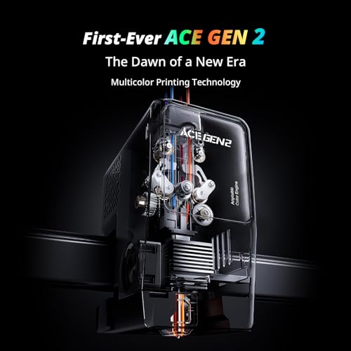 Image of Anycubic Kobra X Multicolor 3D Printer, Easy Setup with Native 4-Color Printing Up 19 Color, 600mm /s Fast 3D Printing, AI Camera, Quiet 45dB, 260mm, FDM for Kids Beginners Family Makers Professional