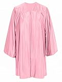 TngHui Preschool And Kindergarten Shiny Graduation Gown Only Kids Choir Robe For Church 12 Pink