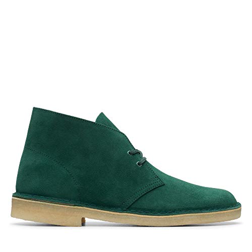 Image of Clarks ORIGINALS Men's Desert Boots, Green Forest Green Forest Green, 7 UK