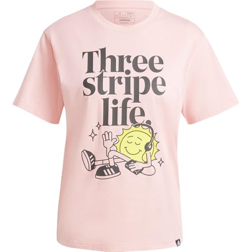 adidas Women's Three Stripes Life Graphic Tshirt Short Sleeve Graphic Tee (Pack of 1) - Image 4