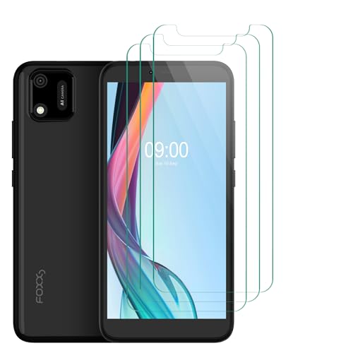 [3 Pack] Futanwei for Assurance Wireless Foxx A55 Screen Protector Tempered Glass Film [Case Friendly] [9H Hardness] [Anti-Scratch] [Anti-Fingerprint] [Bubble Free] Screen Protector for Foxx Foxxd A55