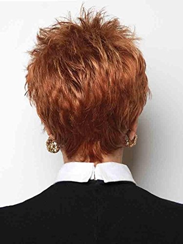 Power Petite Avg Wig Color R10 CHESTNUT - Raquel Welch Wigs Short Boy Cut Spiky Smooth Synthetic Women's Memory Open Weft Breathable