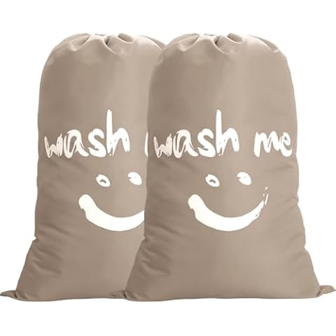 IHOMAGIC Large Drawstring Laundry Bag Set Cover