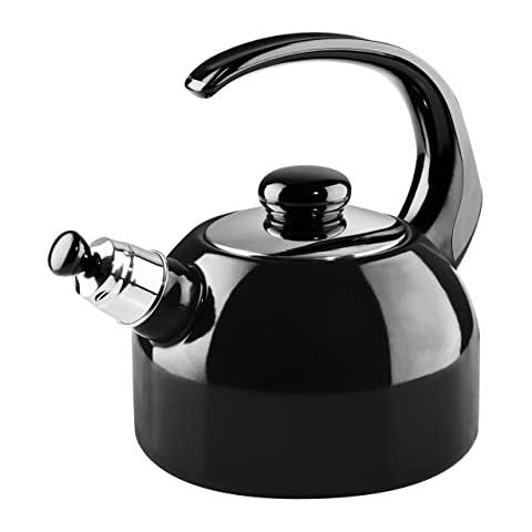 Riess, 0543-022, Flötenkessel Plus, CLASSIC- SCHWARZEMAILLE, 2 Liter, Durchmesser 18 cm, Emaille, schwarz Cover