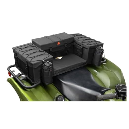Tusk Trail-Runner ATV Rear Rack Bag - All Weather - Heavy Duty - Padded Seat - Insulated Cooler - Universal Compatible with Most ATVs