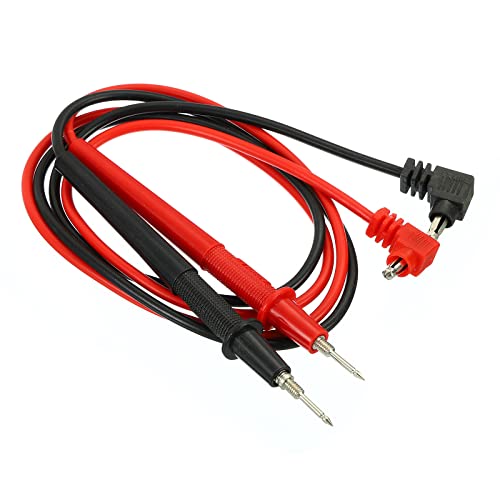 Image of YOKIVE 2 Pcs Test Leads, Multimeter Probe Cable with Banana Plug | Testing Electronic Components, Great for Electronic Work (Red, Black, 1000V, 10A, 82Cm)
