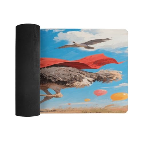 Ostrich Desk Mat Fashion Large Mouse Mat miniatura 3