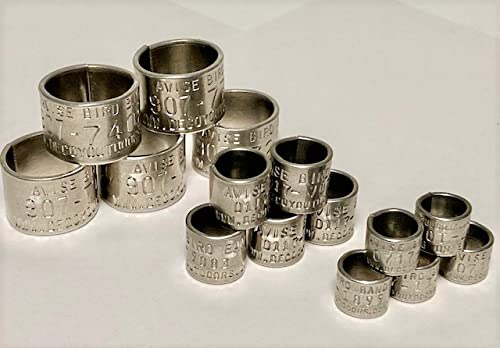 Decoy Outdoors 15 (Fifteen Bands) - (5) Duck Leg Bands and (5) Goose Leg Bands and (5) Wood Duck Leg Bands, Add to Your Duck Call Lanyard or Mount