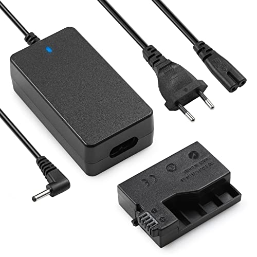 ENEGON ACK-E8 Adaptador de alimentación y Cargador para Canon EOS Rebel Cámaras T2i, T3i, T4i,...