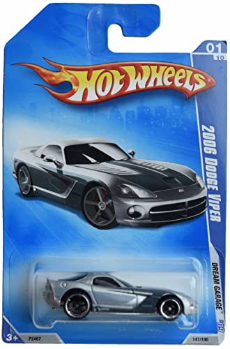 Hot Wheels 2006 Dodge Viper Silver 1:10 miniatura 1