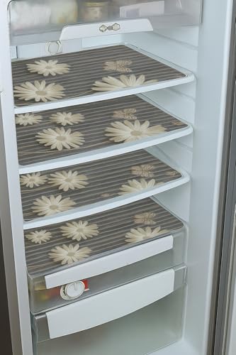 Image of THE LION'S SHARE Multipurpose Refrigerator Sheet | Drawer Mat | Water Proof PVC Material | Fridge Mats (Multi Colour -Pack of 03) -TLS-08