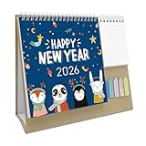 Calendario De Escritorio 2026 Con Almohadilla Notas Y Pegatina Que Se Adhiere A La Bobina 12 Meses Enero A Dec Para Que Bolsillo Programación Diario