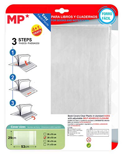 MP Pack de 5 Forros para Libros (29 X 53 CM)
