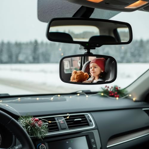 Image of 360 Baby Car Mirror, Shatterproof Rear-Facing Seat View