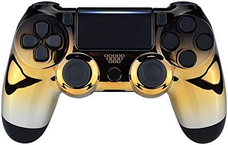 Extremerate Tri Color Gradient Faceplate Cover For Ps4 Slim Pro Controller Chrome Black Gold Silver Front Housing Shell Case For Ps4 Controller Cuh Zct2 Jdm 040 050 055 Controller Not Included Computers Accessories Amazon Com