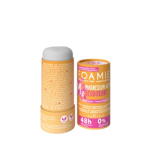 Foamie Desodorante mujer - Desodorante sin aluminio con 48h de protección contra el sudor...