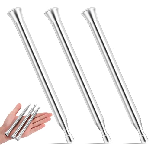 Songella Tubo de Fuego de Soplado Fuelle de Fuego Plegable Tubo de Soplado de Acero Inoxidable 3 Piezas para Camping Picnic Senderismo