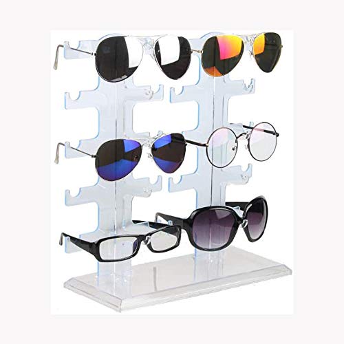 ZUOAO Visualización de Las Gafas de Sol El Estante de exhibición del Estante del Ojo del Estante de exhibición de Almacenamiento Contador,Blue