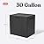 Keter City 30 Gallon Resin Outdoor Storage Box and Patio Furniture Side Table for Pool and Garden Accessories, Dark Grey