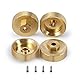 4pcs Heavy Duty Brass Wheel Hex Adaptor 5mm for AXIAL SCX24 AXI90081, 1:24 RC Crawler Car Upgrades Zubehör
