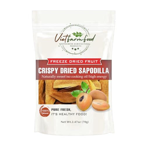 CRISPY DRIED SAPODILLA 2.47 oz (70g) VIETFARMFOOD: Freeze-dried, ...