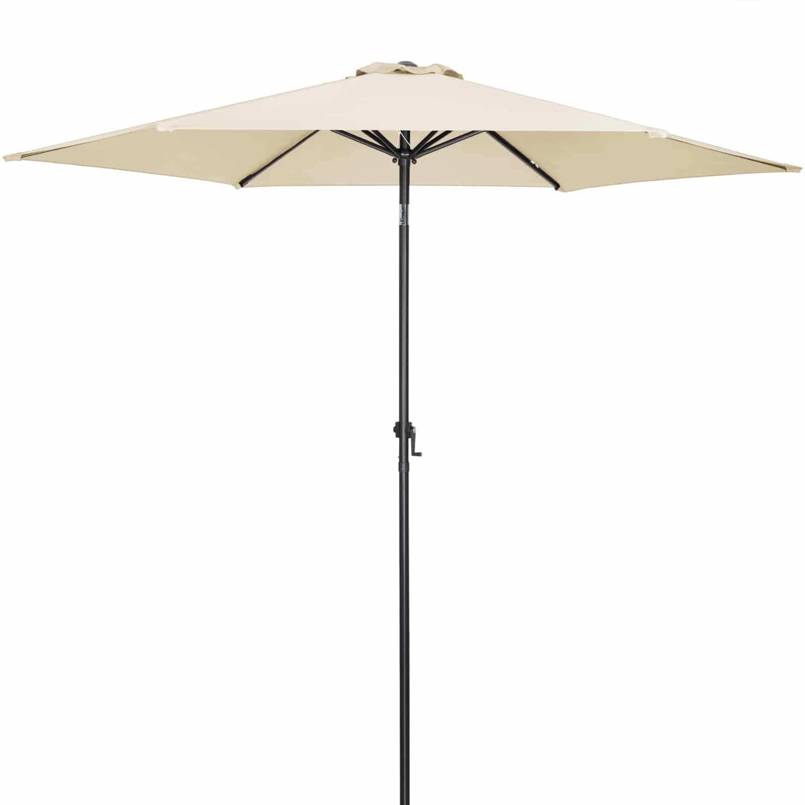 Kingsleeve® Parasol inclinable Ø 300cm Beige Parasol en Aluminium avec manivelle Protection UV50+ Pare-Soleil Jardin