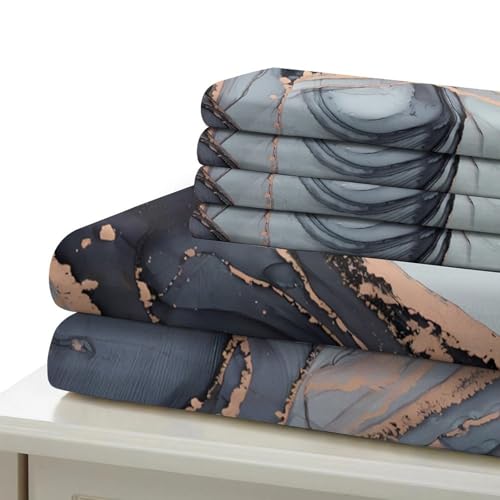 Housse de couette art abstrait fluide pour chambre d'ado cocon - 7