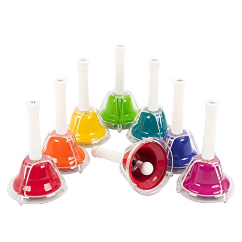 Percussion Plus Combi Bells Set of 8, Multicolor