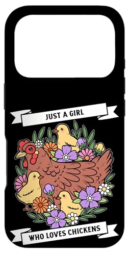 Just A Girl Who Loves Chickens �ʔ����_��̓��� �X�}�z�P�[�X iPhone 17 Pro �p