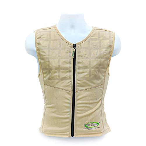 ❤ Crazy Deals 2COOL Gear Cooling Vest, Camping Accessories and Hot Weather Clothing for Men and Women, with Hydrogel Vest Cooling System, Large - Joyful Flappers