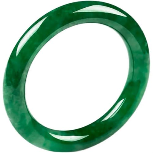 Bracelet jonc en jadéite impériale verte de qualité ancienne fosse glacée