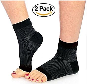 Plantar Fasciitis Compression Sock Sleeves 1 Pair,2 Sleeves, Helps Circulation to Heel, Ankle and Toes. Achilles Support, Premium Comfort, Wear Under Socks, S/M, U.S. Men 5-9.5 | Women: 6-9.5