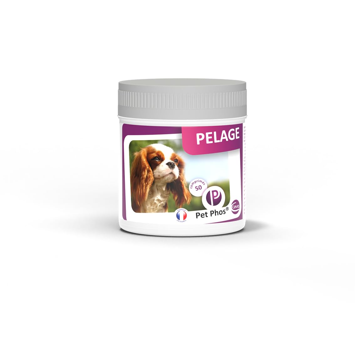 Pet Phos Pelage Chien - Pelage Sec, terne et abîmé - Chute abondante des Poils - Période de mue - Préparation aux Concours et expositions.