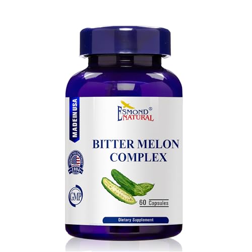 (8 Pack) Esmond Natural: Bitter Melon Complex (Supports Balanced Metabolic Levels), GMP, Natural Product Assn Certified, Made in USA - 528mg, 480 Capsules