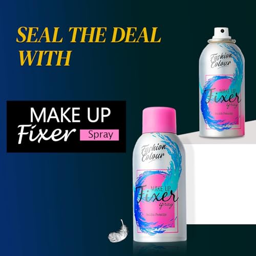 Image of Fashion Colour Makeup Fixer Spray After Makeup | Long Lasting Professional Makeup Fixer Spray For Face Makeup | Matte Finish, Oil Free & Lightweight | Dewy Setting Spray for All Skin Type |