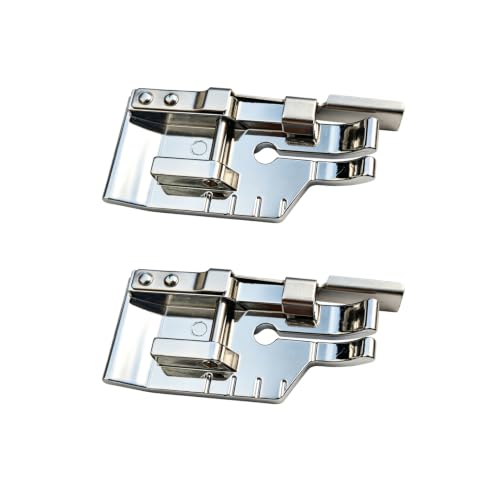 2 PCS Pie de Máquina de Coser Snap-On 1/4" con Guía miniatura 1