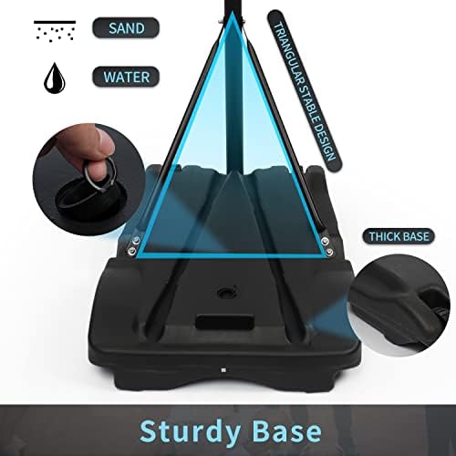 PP PERFORMANCE Junior Basketball Hoop Height Adjustable Free Standing Portable Basketball Stand for Kids