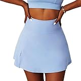 Wshtrsyh Mini Sports Skirt Workout Tennis Skirts for Women Dancing Fitness Shorts High Waist Running Skorts
